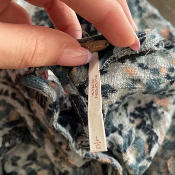 Free People All the Right Ruffles‎ Romper Size Large - Picture 3 of 7